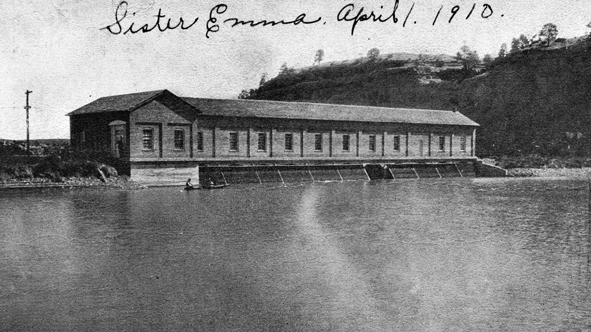 Yegen Bros. power plant on the Yellowstone River, 1910